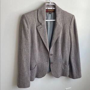 Vintage Peabody House Wool Blend Blazer in Grey (Damage to lining - read note)